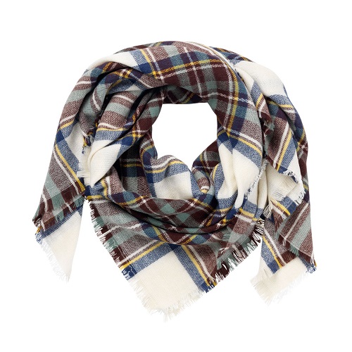 navy wine blanket scarf